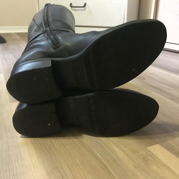 Ralph Lauren Ladies Black Leather Boots Size 6B - Picture 6 of 6